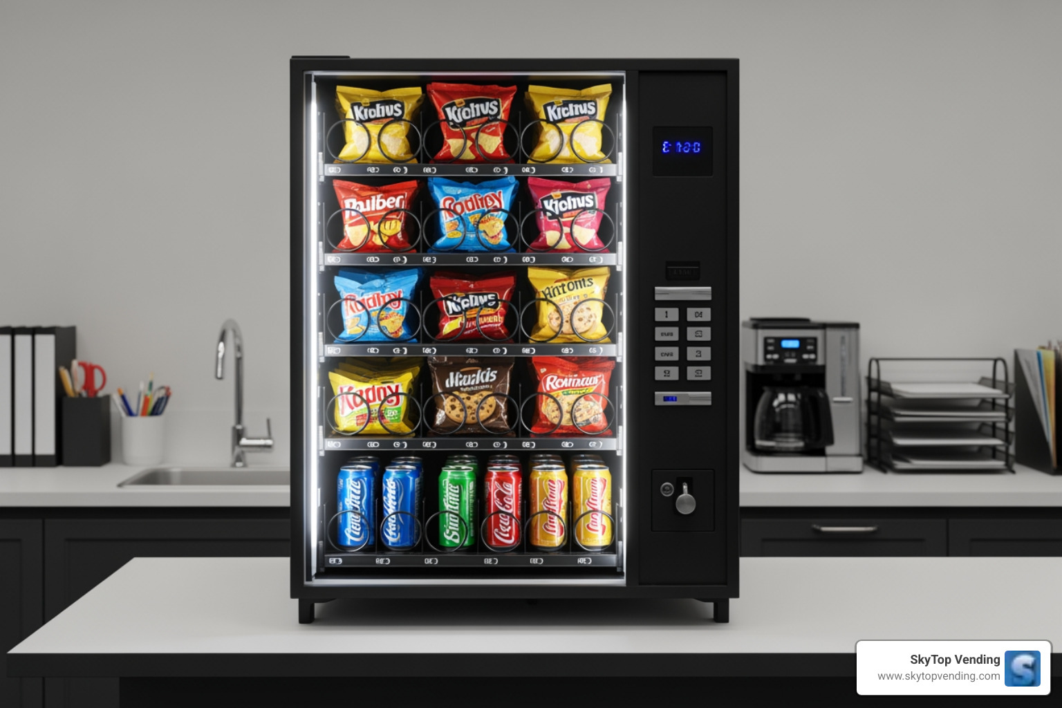 countertop snack vending machine