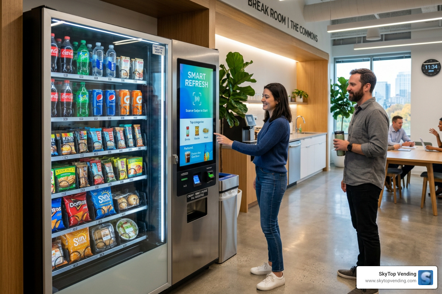 how do smart vending machines work