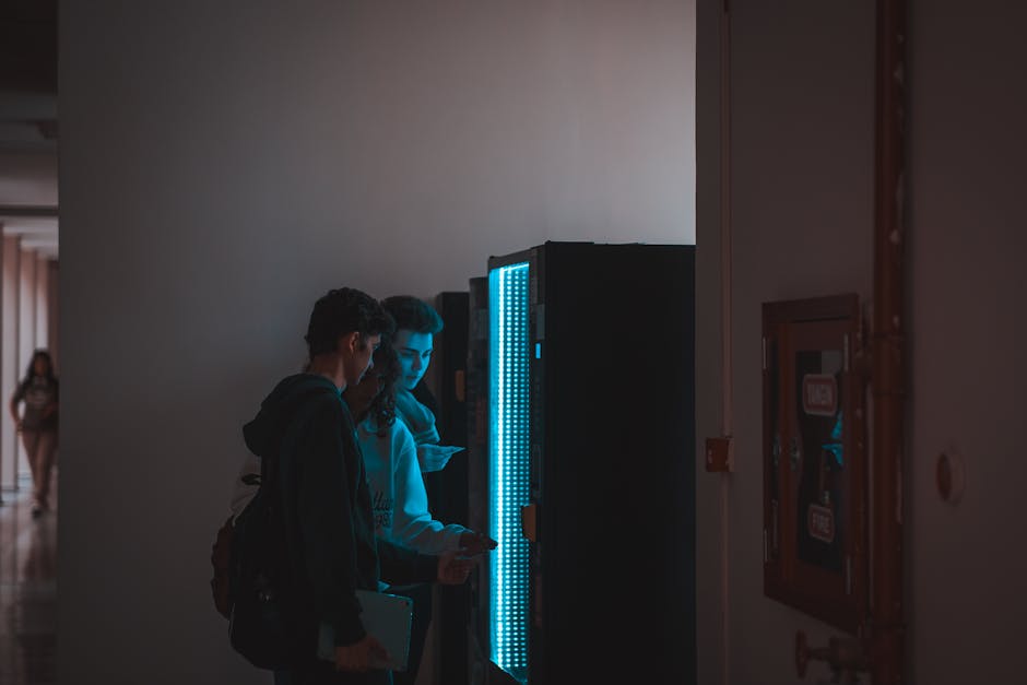 smart vending machine in a modern office