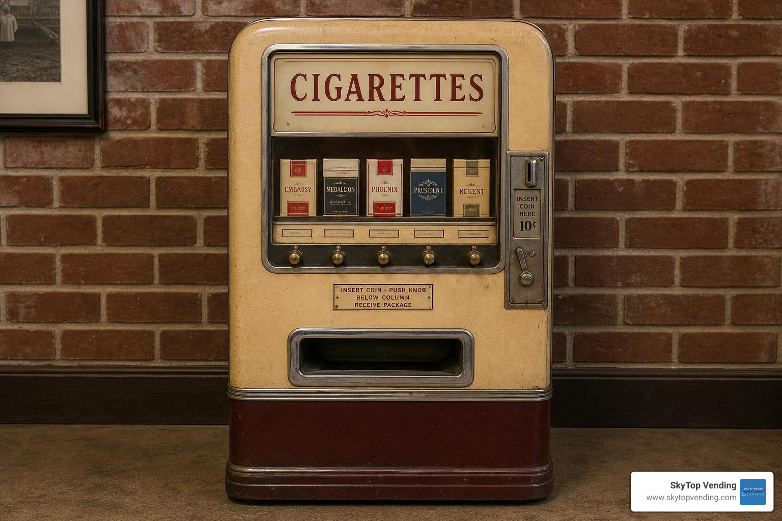antique cigarette vending machine